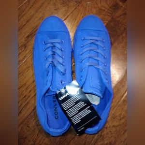 Chuck Taylor Converse All Star Mono Suede Low Top Navy Blue 9 Womens, 7 Mens